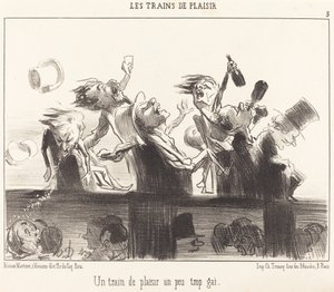 Pleasure Train, joka on hieman liian iloinen tekijältä Honoré Daumier