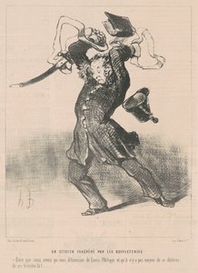 Puhveleista suuttunut kansalainen tekijältä Honoré Daumier