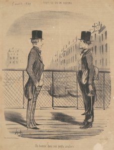 Mies pienissä kengissään tekijältä Honoré Daumier