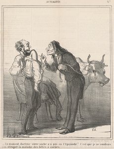Odota... lehmäsi ei saanut epizoodiaa? ... tekijältä Honoré Daumier