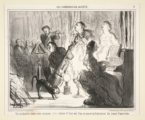 Orkesteri talossa tekijältä Honoré Daumier