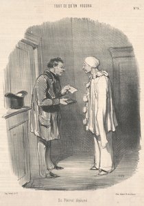 Höyhenetön Pierrot tekijältä Honoré Daumier
