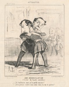 Sovittelu, korkean komedian kohtaus... tekijältä Honoré Daumier