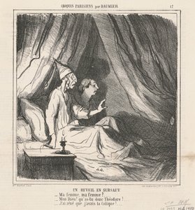 Äkillinen herääminen tekijältä Honoré Daumier