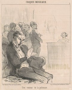 Kohteliaisuuden uhri tekijältä Honoré Daumier