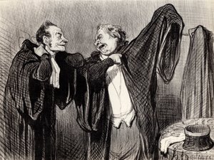 Kollegoiden alla, 1845-1848. tekijältä Honoré Daumier