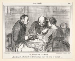 Kulinaarinen kokemus: Hevospihvi n tekijältä Honoré Daumier