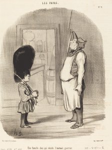 Perhe, jossa soturivaisto asuu tekijältä Honoré Daumier