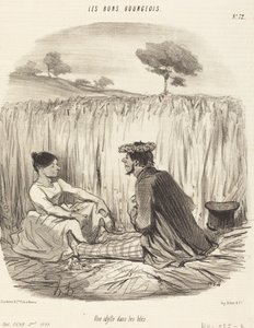 Idylli vehnässä tekijältä Honoré Daumier