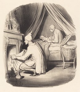 Levoton yö tekijältä Honoré Daumier