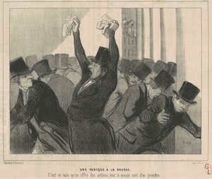 Pörssipaniikki tekijältä Honoré Daumier
