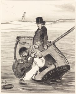 Kapina laivalla tekijältä Honoré Daumier