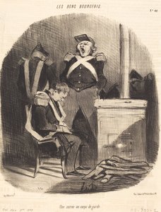 Ilta vartiotalossa tekijältä Honoré Daumier