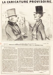 Voila!... kuuluisaa aikaa herneille... tekijältä Honoré Daumier