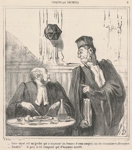 Asiakkaasi on roisto... tekijältä Honoré Daumier