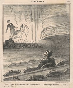 Saatat luulla, että hän on katsoja... tekijältä Honoré Daumier