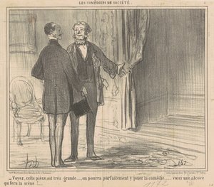 Katso, tämä huone on erittäin suuri... tekijältä Honoré Daumier