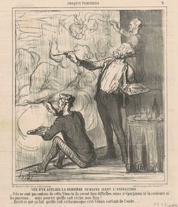 Näkymä työpajasta... tekijältä Honoré Daumier