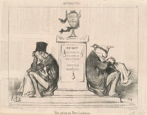 Näkymä otettu Père Lachaisesta tekijältä Honoré Daumier