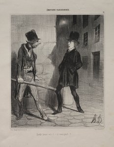 Mitä kello on? tekijältä Honoré Daumier