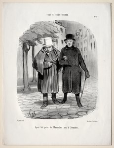 Mitä haluat, levy 7: Otettuasi dandien osan hakemistosta, 1847. tekijältä Honoré Daumier