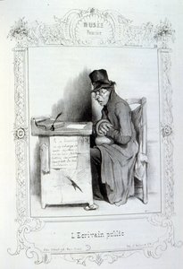 kuvituksia ideoista ja legendoista Philipon otsikolla Les Cent ja Robert Macaire tekijältä Honoré Daumier