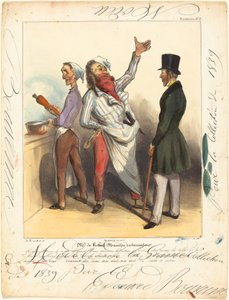 herra de Robert Macaire ravintolanhoitaja tekijältä Honoré Daumier and Edouard Bouvenne