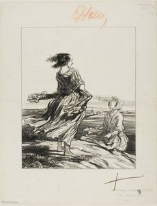 Aktivisti, kirjasta Les Femmes Socialistes (Sosialistiset naiset) tekijältä Honoré Victorin Daumier