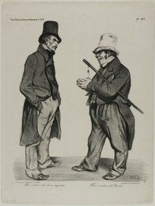 Sijoittaja espanjalaisten Cortes-obligaatioiden sijoittaja. Sijoittaja Espanjan valtion joukkovelkakirjoihin, levy 423. tekijältä Honoré Victorin Daumier