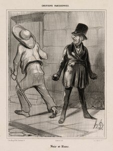 Mustavalkoinen, levy 23 teoksesta Émotions Parisiennes. tekijältä Honoré Victorin Daumier