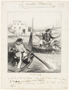 Merivoimien taistelu tekijältä Honoré Victorin Daumier
