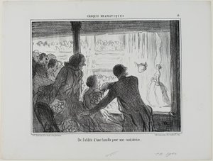 Kuinka hyödyllistä oopperalaulajalle on saada perhe, levy 14 alkaen Croquis Dramatiques tekijältä Honoré Victorin Daumier