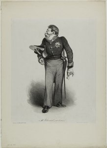 Herra Choiseul (nimeltään le Duc), levy 502. tekijältä Honoré Victorin Daumier