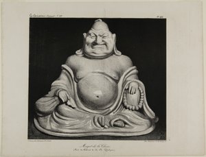 Kiinalainen posliinihahmo (peräisin Charles Philiponin yksityiskokoelmasta), lautanen 416. tekijältä Honoré Victorin Daumier