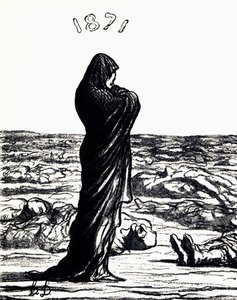 1871, Allegoria (litho) tekijältä Honoré Daumier