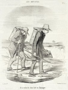Etsimässä metsää Champagnesta tekijältä Honoré Daumier