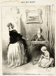 Ah! ... Millaista omituista kasvatusta annattekaan tyttärellenne? ... tekijältä Honoré Daumier