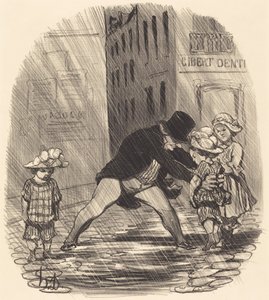 On typerää pitää talvella... tekijältä Honoré Daumier