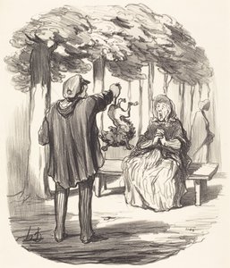 Onko tuo teidän koiranne? tekijältä Honoré Daumier