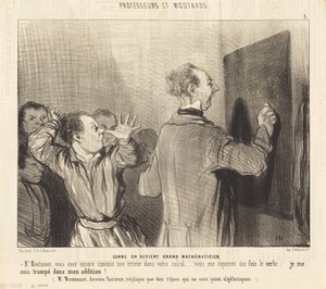 Kuinka ihmisestä tulee suuri matemaatikko tekijältä Honoré Daumier