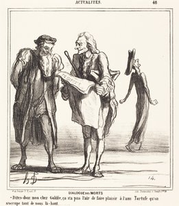 Dialogi kuolleista tekijältä Honoré Daumier