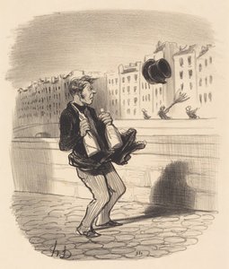 Tulkaa toki sisään, hyvä herra... älkää ujostelko... tekijältä Honoré Daumier