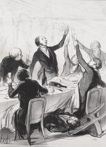 43. malja... Temperance Societylle tekijältä Honoré Daumier