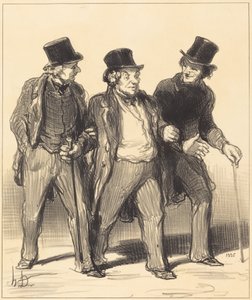 Minusta tuntuu, että näen... kuonokopattoman... koiran!... tekijältä Honoré Daumier