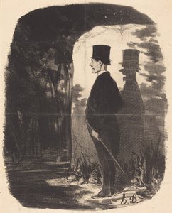 Ei auta, minun täytyy kulkea tämän... metsän... halki... tekijältä Honoré Daumier