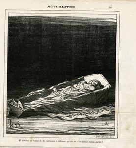 Honore Daumierin (1808-1879) kuvitus Le Charivarissa tekijältä Honoré Daumier