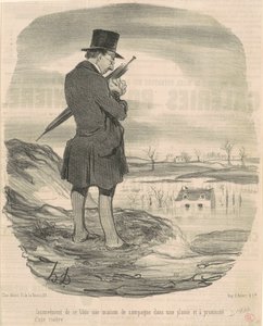 Maalaistalon rakentamisen huono puoli... tekijältä Honoré Daumier