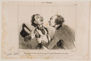 Ihmisten kanssa puhumisen hankaluus... tekijältä Honoré Daumier
