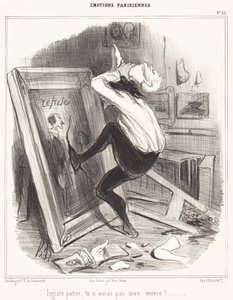 Kiittämätön isänmaa, sinä et saa teostani!... tekijältä Honoré Daumier
