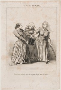 Kapina aviomiehiä vastaan julistetaan elämän ensimmäiseksi ja pyhimmäksi velvollisuudeksi! tekijältä Honoré Daumier